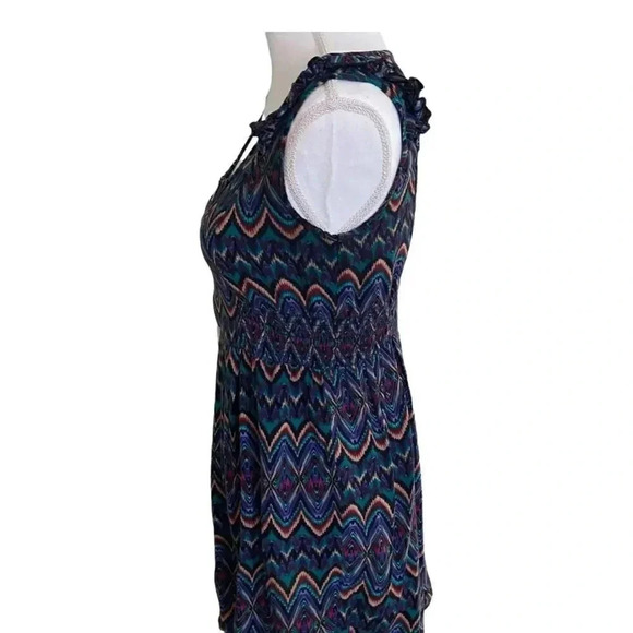 Kirra front zip multicolored mini dress EUC size M - Picture 4 of 9